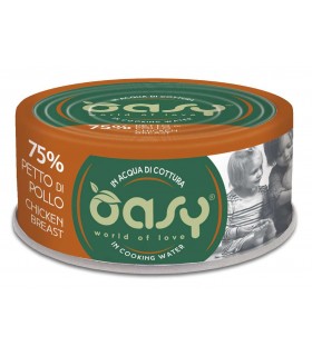 Oasy gatto more love 75% petto di pollo 70 gr