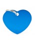 My family medaglietta cane light blue small heart