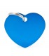 My family medaglietta cane light blue big heart