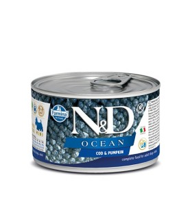 Farmina n&d ocean adult mini merluzzo e zucca 140 gr