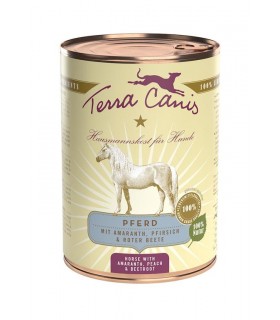 Terra canis classic cavallo con amaranto, pesca e barbabietola 400 gr