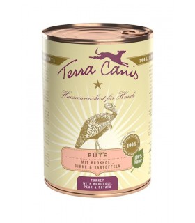 Terra canis classic tacchino con broccoli, pera e patate 400 gr