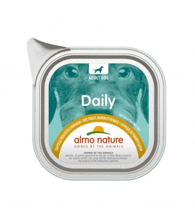 Almo nature pfc daily menù cane con pollo prosciutto e formaggio 100 gr