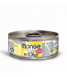 Monge gatto delicate pezzetti di petto di pollo 80 gr