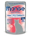 Monge gatto adult tonno con pollo e gamberetti bustina 80 gr