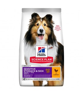 Hill's Science Plan cane adult sensitive stomach & skin medium pollo 2,5 kg