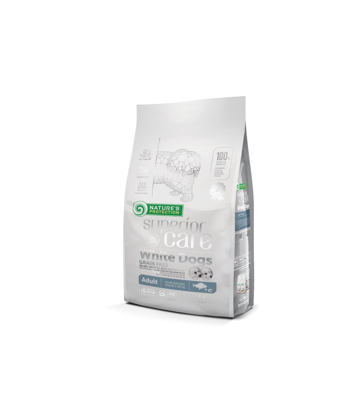 Nature protection shop white dog food