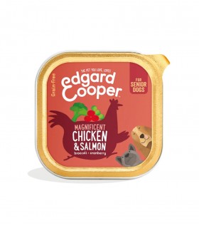 Edgard & Cooper Senior Pollo E Salmone Senza Cereali 150 gr