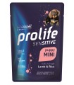 Prolife cane sensitive puppy agnello & riso mini bustina 100 gr