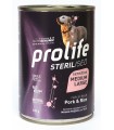 Prolife cane sterilised sensitive adult maiale & riso medium large 400 gr