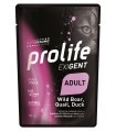 Prolife gatto exigent adult cinghiale quaglia anatra e patate bustina 85 gr