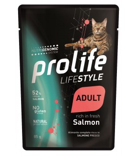 Prolife gatto lifestyle adult salmone bustina 85 gr