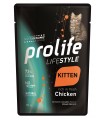 Prolife gatto lifestyle kitten pollo bustina 85 gr