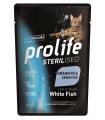 Prolife gatto sterilised adult grainfree sensitive pesce bianco bustina 85 gr