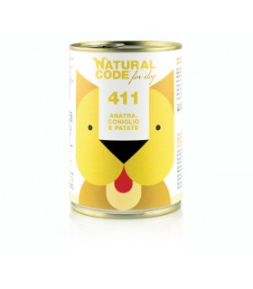 Natural code 411 cane anatra coniglio e patate 400 gr