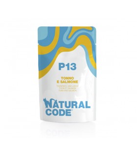 Natural code P13 gatto tonno e salmone 70 gr