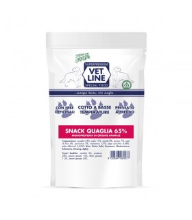 Vet Line cane snack quaglia 80 gr