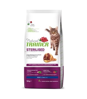 Natural trainer Sterilised gatto Adult con prosciutto crudo 10 kg