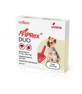 Fiprex duo S cani 2-10 kg 1 pipetta 0,67 ml