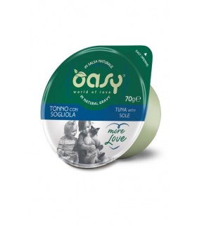 Oasy gatto more love tonno con sogliola cup 70 gr