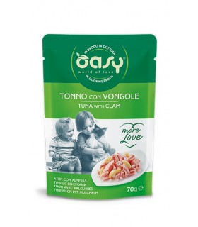 Oasy gatto more love tonno con vongole bustina 70 gr