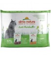 Almo nature gatto anti hairball manzo e pollo multipack 6 x 70 gr