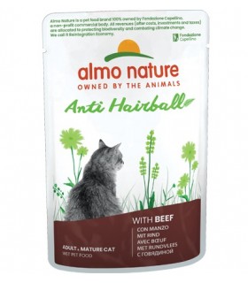 Almo nature gatto anti hairball manzo 70 gr