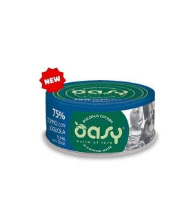 Oasy gatto more love 75% tonno con sogliola 70 gr