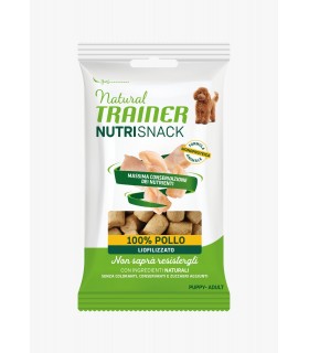 Natural trainer cane nutrisnack puppy adult 100% pollo 20 gr