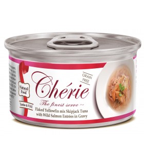 Chérie mix di tonno albacora con salmone in salsa 80 gr