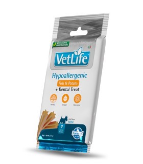 Farmina vet life snack cane mini hypoallergenic fish&potato + dental treat 60 gr