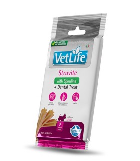 Farmina vet life snack cane mini struvite con spirulina + dental treat 60 gr