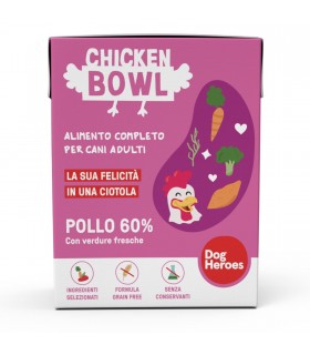 Dog Heroes Chicken Bowl pollo con verdure fresche 390 gr