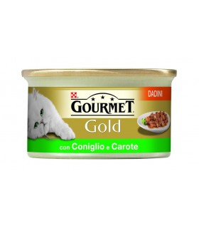 Gourmet gold dadini con coniglio e carote 85 gr