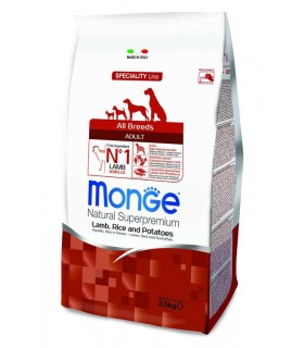 Monge cane adult all breeds agnello riso e patate 2,5 kg