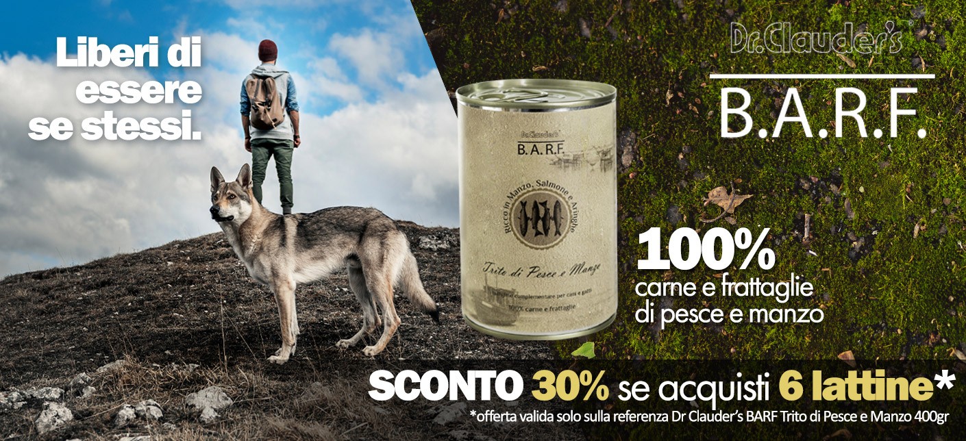 Promo Barf Trito di Pesce e manzo 400gr